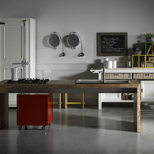 Plan de travail en bois massif - WORKSTATION - L'OTTOCENTO - de cuisine