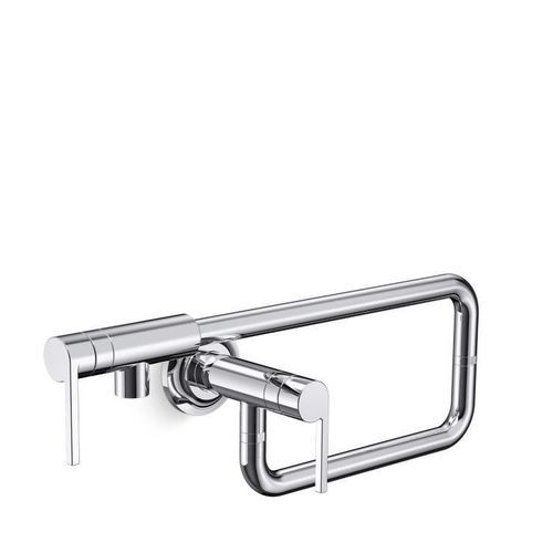 Mitigeur pour lavabo - JUXTAPOSE&reg; - KALLISTA - mural / en métal / de cuisine