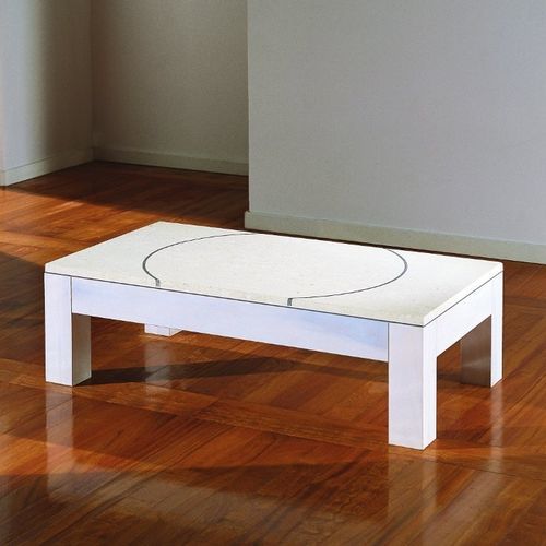 Table basse contemporaine - Didò  - stonebreakers - en pierre / avec piètement en bois / rectangulaire