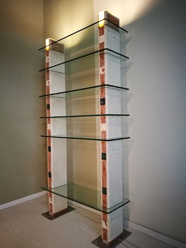 Étagère contemporaine - Atalanta - stonebreakers - en verre / en pierre / en marbre