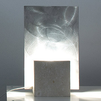 Lampe de table - Reflex Steel - stonebreakers - en acier / en pierre / contemporaine