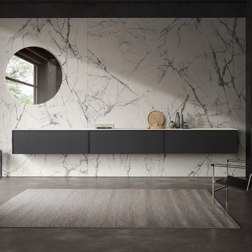 Salle de bain contemporaine - FRAME - MODULNOVA - grès / laquée