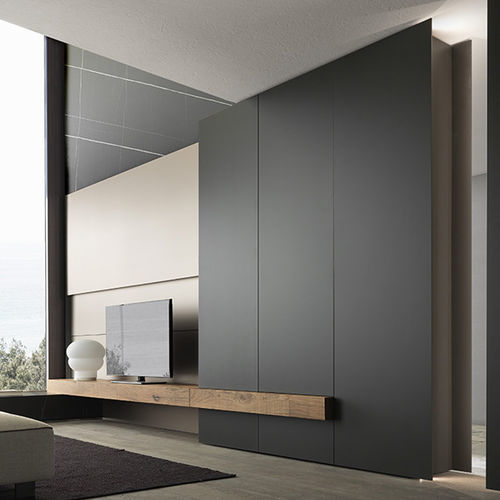 Ensemble TV mural contemporain - BLADE - MODULNOVA - en bois / en métal / en résine