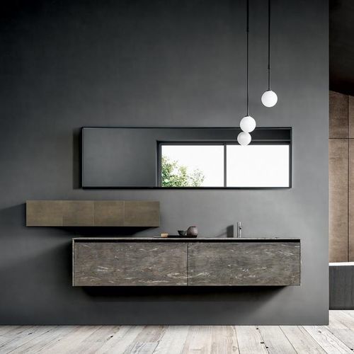 Meuble vasque suspendu - BLADE LAB - MODULNOVA - en pierre / contemporain / sans porte