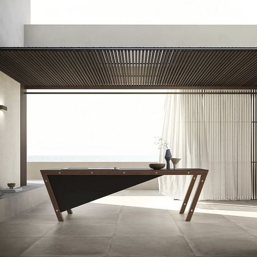 Cuisine d'extérieur - PROJECT 07 - MODULNOVA - contemporaine / en bois / en acier inoxydable