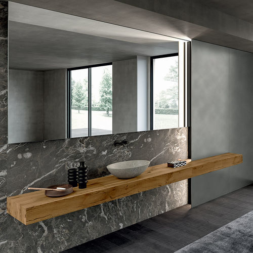 Miroir de salle de bain mural - BLADE - MODULNOVA - contemporain / rectangulaire / en métal