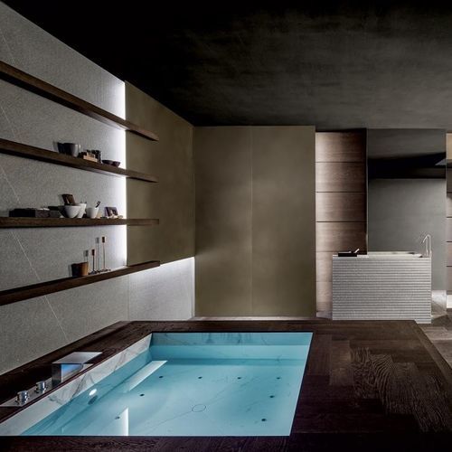 Spa encastrable - BLADE - MODULNOVA - rectangulaire / multiplace / d'intérieur
