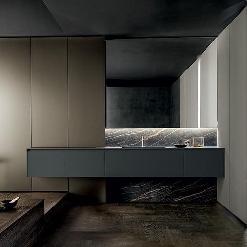 Meuble vasque suspendu - TWENTY BLADE - MODULNOVA - en bois / grès / contemporain