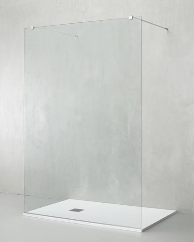 Paroi de douche fixe - IT-C8 - TDA - rectangulaire / en verre trempé