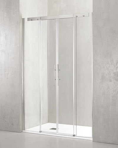 Paroi de douche coulissante - PL-PSC2 - TDA - rectangulaire / en verre trempé