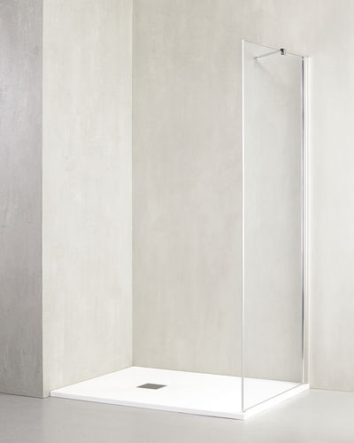Paroi de douche fixe - PL-F - TDA - d'angle / en verre trempé