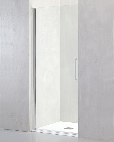 Cabine de douche en verre trempé - MI-PBA - TDA - avec porte battante / rectangulaire