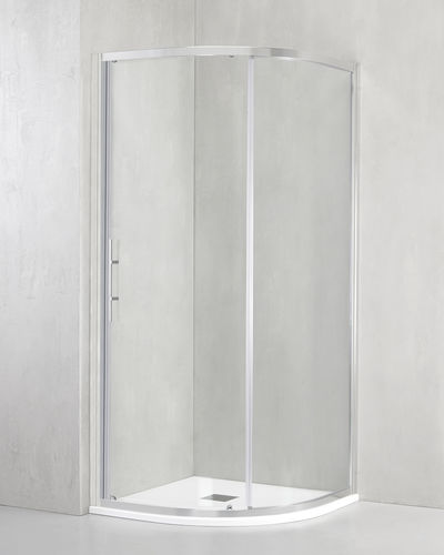 Cabine de douche en verre trempé - DM-AR - TDA - à portes coulissantes / d'angle