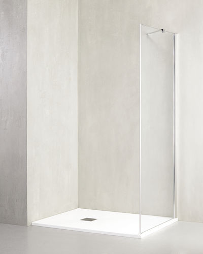 Paroi de douche fixe - FO-F - TDA - rectangulaire / en verre trempé