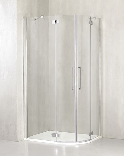 Paroi de douche battante - FO-T38 - TDA - d'angle / en verre trempé