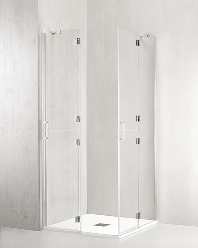 Paroi de douche battante - VA-PBA - TDA - pivotante / d'angle / en verre trempé