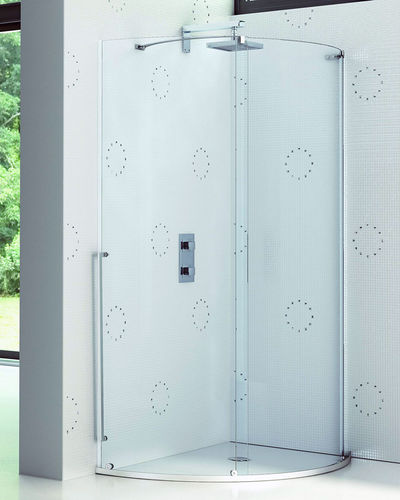 Cabine de douche en verre trempé - IR-TSC - TDA - à portes coulissantes / d'angle