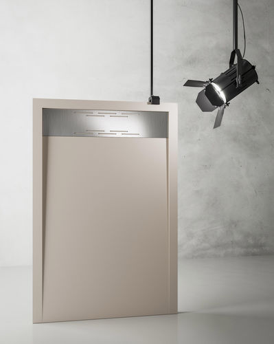 Receveur de douche rectangulaire - AK-UN - TDA - à poser / en céramique