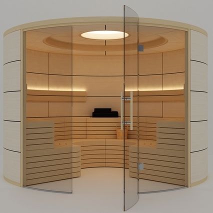 Sauna finlandais - ROUND LINE - Inbeca Wellness Equipment S.L - bio / professionnel / en bois
