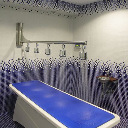 Douche Vichy bithermique - Inbeca Wellness Equipment S.L - en métal / professionnelle / pour chromothérapie