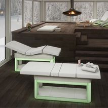 Table de massage fixe - ELYSIUM - Inbeca Wellness Equipment S.L - en bois / avec rangement / professionnelle