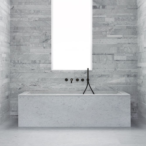 Baignoire à poser - OYSTER - Salvatori - pour habitat / en pierre naturelle / contemporaine