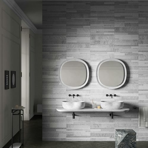 Carrelage en bois - STONE PARQUET - Salvatori - en pierre naturelle / finition pierre / d'intérieur