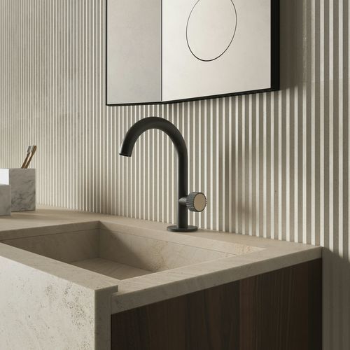 Mitigeur de vasque - 52206 - Salvatori - à poser / en inox / 1 trou