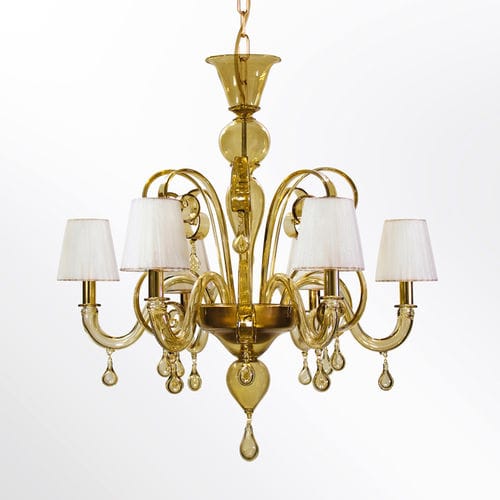 Lustre de style - PARISIENNE - MULTIFORME - en verre de Murano / en verre soufflé / en soie
