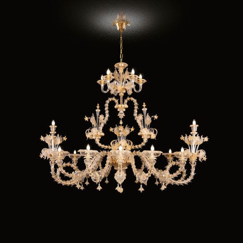 Lustre de style - VILLA MEDICI - MULTIFORME - en verre soufflé / en verre de Murano / à LED