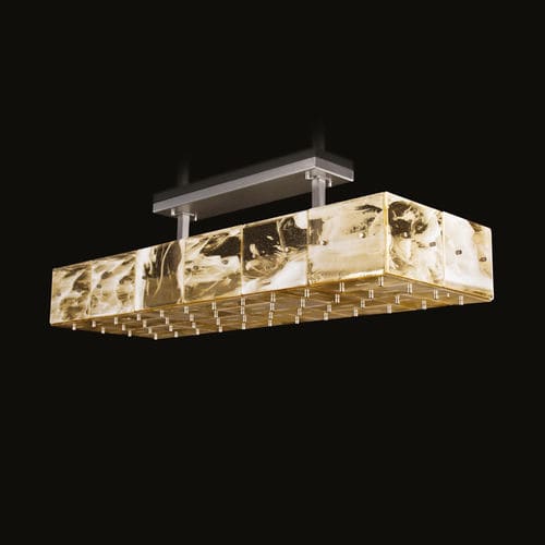 Plafonnier contemporain - TILIGHT - MULTIFORME - rectangulaire / en métal / en verre soufflé