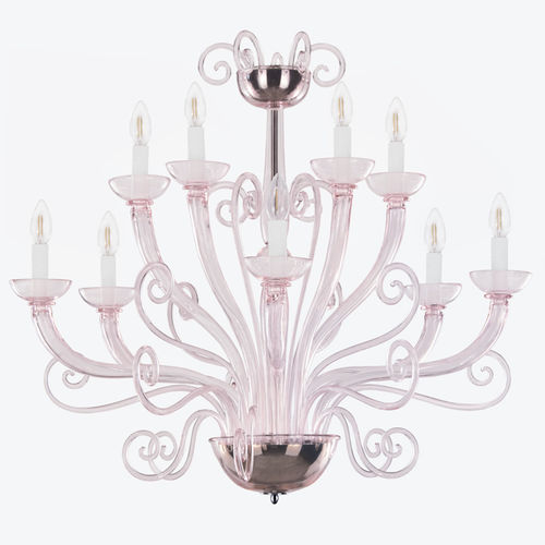 Lustre classique - MELISANDA - MULTIFORME - en verre de Murano / fait main / sur mesure