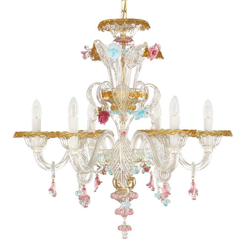 Lustre de style - TOFFEE - MULTIFORME - en verre de Murano / en verre soufflé / cascade