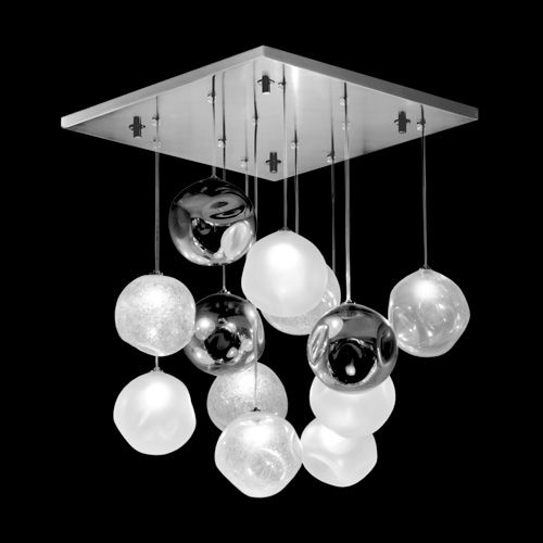 Lustre contemporain - DESAFINADO - MULTIFORME - en verre de Murano / en verre soufflé / à boules