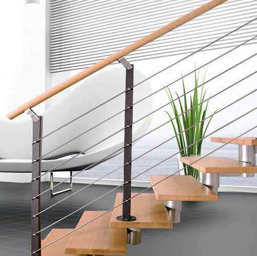 Garde-corps en inox - QUATRO / QUATRO INOX - Atrium - en câble / d'intérieur / pour escalier