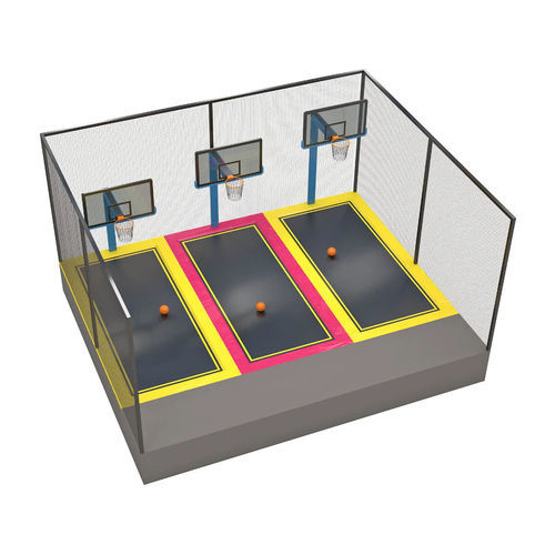 Trampoline pour aire de jeux - BASKETBALL COURT - Walltopia - carré / pour espace public / pour école maternelle
