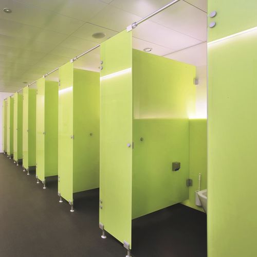 Cabine sanitaire en verre - CABRI 600 - FRANCE EQUIPEMENT - pour WC / pour établissement public