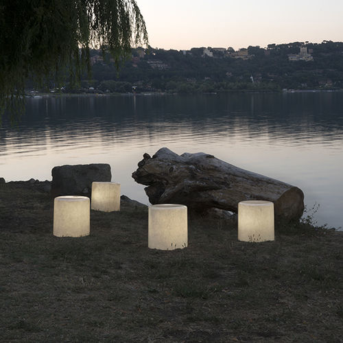 Lampe de sol - Bin F nebula out - in-es artdesign - en Laprene® / en Nebulite® / contemporaine
