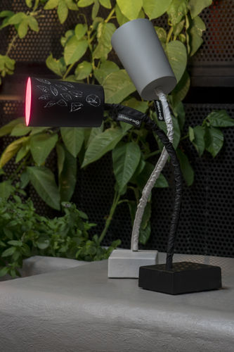 Lampe de table - Paint T2 cemento - in-es artdesign - en acier / en fonte / en nylon