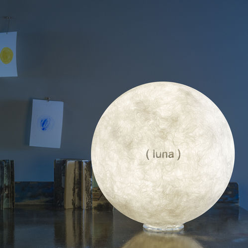 Lampe de table - T.moon 2 L.E. - in-es artdesign - en polycarbonate / en Nebulite® / contemporaine