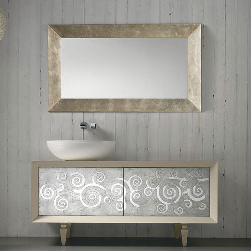 Meuble vasque à poser - TOSCA: 5 - EBAN - en bois massif / en céramique / contemporain