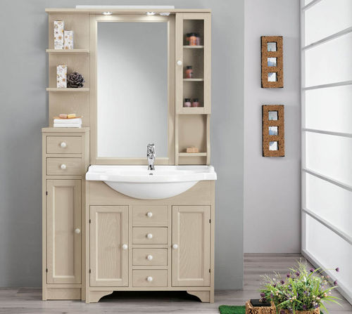 Meuble vasque à poser - ELEONORA MODULAR - EBAN - en bois massif / en céramique / classique