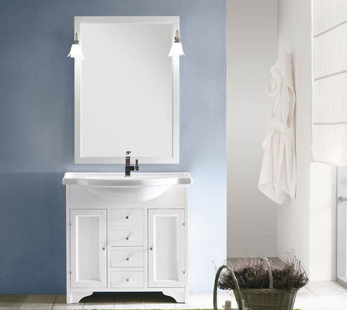 Meuble vasque à poser - ELEONORA - EBAN - en bois massif / en céramique / classique