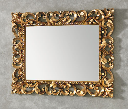 Miroir de salle de bain mural - QUEEN - EBAN - classique / rectangulaire / doré