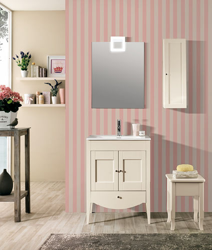 Meuble vasque à poser - PAMELA - EBAN - en bois / classique / avec miroir