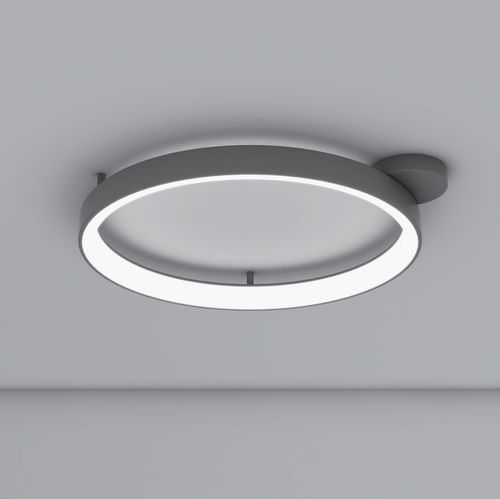 Plafonnier design original - LUNAOP  - Martinelli Luce Spa - rond / en aluminium peint / en méthacrylate