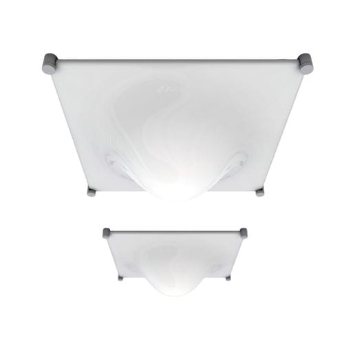 Plafonnier design original - BOLLA  - Martinelli Luce Spa - carré / en aluminium anodisé / en méthacrylate