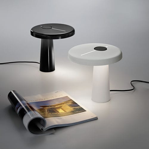 Lampe de table - HOOP - Martinelli Luce Spa - en aluminium / en méthacrylate / en résine