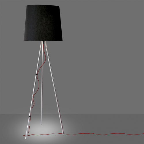 Lampe sur pied - 2270 eva - Martinelli Luce Spa - en aluminium peint / en tissu / en bois
