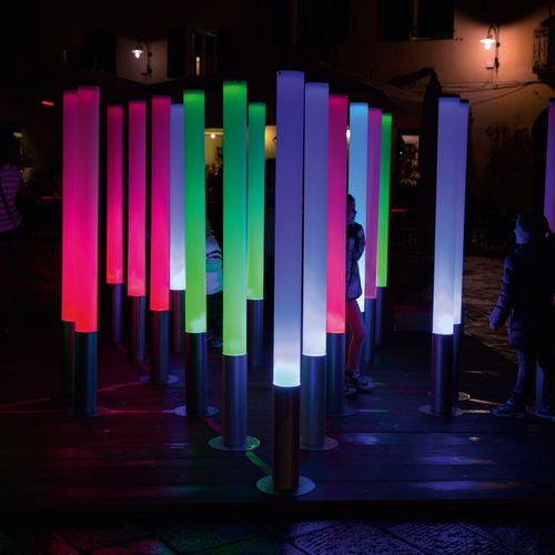 Lampe sur pied - PISTILLO - Martinelli Luce Spa - en inox / en méthacrylate / contemporaine
